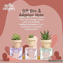 Original Earthlings Standing Pot - 3.5 Inch Cute Plant Pot - Plastic Funny Planter with Drainage - Unique Cactus Plant Lover Gift - Small Succulent Face Flower Pot - Cute Plant Gifts for Plant Lovers by GreenHaven Gardens