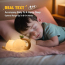 Silicone Elephant Night Light for Kids - 3-Level Dimmable & Rechargeable LED Lamp, Touch Control Soft Animal Light for Nursery, Baby Room Decor by TinyTreasures Baby Boutique