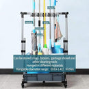 Broom And Mop Holder Put Wet Movable Floor-Mounted Mop Rack Floor Standing Cleaning Tool Cart Storage For Garden Garage Schools, Hospitals, Factories, Hotels,Property Companies by CozyNest Decor