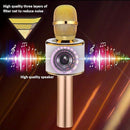 BONAOK Wireless Bluetooth Karaoke Microphone,3-in-1 Portable Handheld Karaoke Mic Speaker Machine Home Party Birthday for All Smartphones (Q37 Gold) by TinyTreasures Baby Boutique