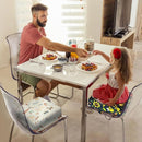 Toddler Booster Seat for Dining Table, Portable Booster Seat for Kitchen Chair, 4 Inch High-Density Foam Cushion with Adjustable Safety Straps and Non-Slip Bottom, Perfect for Kids Travel and Daily by TinyTreasures Baby Boutique