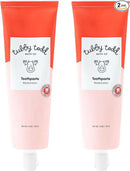 TUBBY TODD Fluoride Free Kids Toothpaste - Made with Xylitol - Safe Toothpaste for Baby, Toddler, Infant & Children - 4oz, 2 Pack - Watermelon Flavor by CozyNest Decor