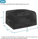 Kingling Pizza Oven Cover for Blackstone 6964 6961 6960 Portable Pizza Oven, 32 inch Waterproof & Dustproof Pizza Oven Outdoor Grill Cover (Cover Only) - Black by GreenHaven Gardens