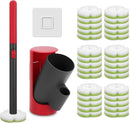 Disposable Toilet Brush - 30 Toilet Wand Refills,Toilet Brush with Holder,Disposable Toilet Bowl Cleaner Wand for Deep Cleaning and Hygienic Bathroom Maintenance. by CozyNest Decor