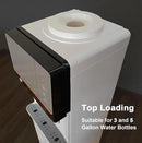 IKT 3 in 1 Water Cooler Dispenser with Ice Maker for 5 Gallon Bottle 27 lbs in 24 hrs 3 Temperature Night Light Perfect for Home Office White by CozyNest Decor