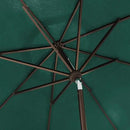 EliteShade USA 10-Year-Non-Fading 10Ft Market Umbrella Patio Umbrella Outdoor Table Umbrella with Ventilation, Forest Green by GreenHaven Gardens