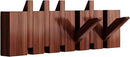 Wall Mounted Piano Key Hanger | Flip Style Hook | Entrance Wall Art Hook, Made of Oak Wood (3 Times Painted, 4 Times Polished) (Walnut, 6Hooks) by CozyNest Decor