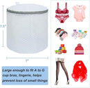 Vivifying Bra Bags for Laundry, 2 Pack Honeycomb Mesh Bra Washing Bags for Laundry, Washing Machine, Lingerie, Delicates, Sock and Baby Clothes by TinyTreasures Baby Boutique