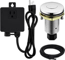 Garbage Disposal SinkTop Air Switch Kit with Stainless Steel Button,Chrome by CozyNest Decor