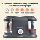 BEABA Babycook Duo 4 in 1 Baby Food Maker, Baby Food Processor, Baby Food Blender Baby Food Steamer, Make Fresh Healthy Baby Food at Home, 9.1 Cup Capacity, Makes 54 Servings in 20 Mins, Oat by TinyTreasures Baby Boutique