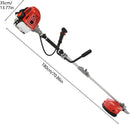 Gas Weed Wacker Cordless 2 in 1 String Trimmer, 52cc 2 Cycle Weed Eater with Anti-Slip Handle Brush Cutter Garden Tools Edger Lawn Tool (Red) by GreenHaven Gardens