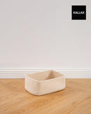 KALLAX Small Woven Basket, 12 x 8 x 4.5 Inches, Storage Basket for Organizing, Cute Small Rope Shelf Closet Cube Storage Bins Baskets for Shelves, Dog Toy Gift Baskets Empty, 3 Packs, Beige by TinyTreasures Baby Boutique
