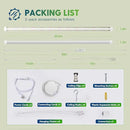 FREELICHT 2 Pack 4FT LED Grow Light with Timer, 40W (250W Equivalent), Full Spectrum Grow Lights for Indoor Plants with 9/12/15H Timer, Linkable Plant Growing Lamp for Hydroponic Plants Seeding Veg by GreenHaven Gardens