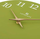 Lafocuse 12 Inch Silent Olive Green Wall Clock Battery Operated for Living Room Decor, Simple Minimalist Wooden Wall Clock for Kitchen Bedroom Office by CozyNest Decor