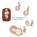 Baby Lounger for Newborns, Baby Nest & Floor Cushion, Soft Cotton, Portable Diaper Changing Pads for Boys & Girls 0-12 Months(Coffee) by TinyTreasures Baby Boutique