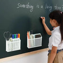 Neudeoc Locker Organizer and Accessories Kit, Includes Mesh Locker Shelf and Magnetic Pen Holder, Suitable for School, Work, Kitchen and Bathroomn (Pack of 4, White) by CozyNest Decor