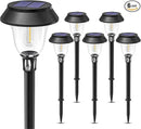 VOLISUN Solar Pathway Lights, 6 Pack LED Solar Lights Outdoor Waterproof,3200K Landscape Lighting,2 Brightness Mode Solar Path Lights,Landscape Lights,Solar Garden Lights for Yard Walkway Driveway by GreenHaven Gardens