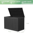DRATO 45 Gallon Deck Box, Outdoor Storage Box for Patio Furniture, Patio Cushions, Gardening Tools, Pool Supplies 480lbs Weight Capacity,Waterproof Resin Storage Boxes by CozyNest Decor