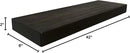 joelsantiques 36 Inch Wooden Floating Shelves for Wall - 36x8x2 in - Made of Natural Wood - Heavy Duty Rustic Wall Shelves - Made in USA - Perfect for Living Room, Kitchen - Mocha by CozyNest Decor