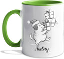 Customized Name Dog Accent Ceramic Mug Gift For Dog Lover Mom Dad, Personalized Dogs Animal White Coffee Mug 11 Oz 15 Oz, Awesome Puppy Travel Cup Gift For Birthday/Holiday/Anniversary, Dogs Cup by TinyTreasures Baby Boutique