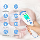 Berrcom Non-Contact Infrared Forehead Thermometer for Adults and Kids, 3-in-1 Digital Fever Thermometers with LCD Display and Fever Alert, Contactless Temperature Reader by TinyTreasures Baby Boutique