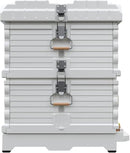 Ergo Insulated 10 Frame Bee Hive Set [NO Frames Included] (Double Deep, White Body Blue Entrance) by GreenHaven Gardens