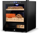 Electric Humidor for Cigars, 50L 300 Counts Large Capacity, Thermostatic Electric Cigar Cooler Cabinet with Spanish Cedar Wood Shelves, Digital LED Screen, Smart Humidity & Temp Control, Gifts for Men by CozyNest Decor