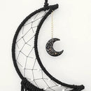 MOONFLY Black Moon Dream Catcher with Handmade Woven Cotton Dream Catchers Boho Macrame Wall Hanging Home Decoration Ornament Craft Gift (Black Moon) by CozyNest Decor