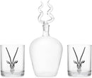 Stag Antler Whiskey Decanter Premium Barware Gift Elegant Drinkware Collection by The Wine Savant