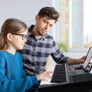 61-Key Electronic Keyboard Piano with 3 Teaching Modes LED Display and Dual Keyboard by LJGDeals