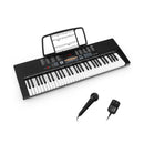61-Key Electronic Keyboard Piano with 3 Teaching Modes LED Display and Dual Keyboard by LJGDeals