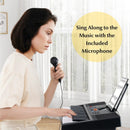 61-Key Electronic Keyboard Piano with 3 Teaching Modes LED Display and Dual Keyboard by LJGDeals