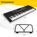 61-Key Electronic Keyboard Piano with 3 Teaching Modes LED Display and Dual Keyboard by DirectDeals