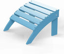 GREENVINES Adirondack-Ottoman | HDPE Plastic | Outdoor Footrest | All Weather | Foot Rest | Foot Stool | Arctic | for Adirondack Chair | for Patio Backyard Pool by CozyNest Decor