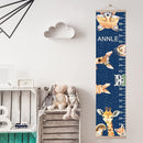 Personalized Kids Height Chart - Canvas Growth Ruler for Boys and Girls - Custom Name Banner with Removable Nursery Wall Decor - Gift for Kid’s Room Decoration by TinyTreasures Baby Boutique