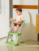 Potty Training Seat, Toddler Toilet Seat With Steps, 2 In 1 Toddler Potty Training Toilet With Splash Guard, Anti-Slip Step Stool Soft Mat, Adjust High Potty Seats For Toddlers Kids Boys Girls by TinyTreasures Baby Boutique