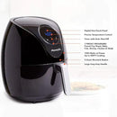 PowerXL Air Fryer 4 QT Maxx, Special Edition 2022, Extra Hot Air Fry, Cook, Crisp, Broil, Roast, Bake, High Gloss Finish, Black (4 Quart) by CozyNest Decor