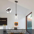 Oil Rubbed Bronze Pendant Lights Kitchen Island - Clear Glass Pendant Light Fixture Multiple Stems Rods 3 Units 12 Inch 3 Units 4 Inch (3 Pack Oil Rubbed Bronze Downrod) by CozyNest Decor