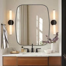 ANDY STAR 30x36” Black Bathroom Mirror, Oblong Vanity Mirror with Stainless Steel Metal Frame, Matte Black Oval Mirror for Over Sink, Modern Anti Rust Wall Mounted by CozyNest Decor