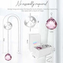 Dog Memorial Gifts, Unique Loss of Pet Sympathy Idea, Pink Crystal Ball Rainbow Suncatcher with Paw Print for Cat or Dog Remembrance and Bereavement by GreenHaven Gardens