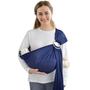 Water Ring Sling Baby Carrier, Adjustable Lightweight Breathable Newborn Carrier Sling for Summer, Swimming, Pool, Beach, Front Chest Mesh Infant Wrap Carrier for Baby Gift (Dark Blue) by TinyTreasures Baby Boutique