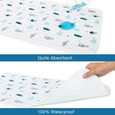 Changing Pad Liner Quilted Waterproof, Baby Changing Pad, Changing Table Pads, Anti Slip & Washable Baby Changing Mat, 27" x 14", 3 Pack by TinyTreasures Baby Boutique