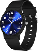 Kids Analog Watch Boys Girls, 30M Waterproof, Sports Watch for Boys, Easy to Read Children's Thin Dial Wrist Watches with Soft Band, for Ages 5-15 Kids Great Birthday Gifts Christmas Day by TinyTreasures Baby Boutique