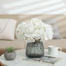 Tifuly Hydrangea Artificial Flowers -12 pcs Realistic Fake Hydrangea Silk Flowers with Stems Faux Hydrangea Flowers Heads for Office Home Party Wedding Centerpiece DIY Floral Decor (White) by CozyNest Decor