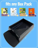 Skywin Laundry Detergent Holder For Eco Box Laundry Soap Dispenser - with Easy-to-Store Package - Less Plastic Liquid Detergent Dispenser (Black) by CozyNest Decor