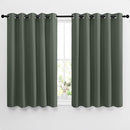 NICETOWN Bedroom Blackout Curtains for Kitchen Window - Window Treatment Thermal Insulated Solid Grommet Sound Reducing for Kitchen/Nursery, Dark Mallard, 2 Panels, W66 x L54 by TinyTreasures Baby Boutique