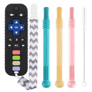 Teething Toys for Babies 0-6 6-12 12-18 Months Bpa Free Teething Sticks and Remote Teether for Babies Baby Sensory Chew Toys for Infants 0-18 Months by TinyTreasures Baby Boutique