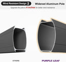 PURPLE LEAF 11FT Cantilever Outdoor Umbrellas Large Patio Umbrella Hanging Double Top Square Offset Umbrella with 360°Rotation Tilting Umbrella Outdoor Patio, Grey by GreenHaven Gardens