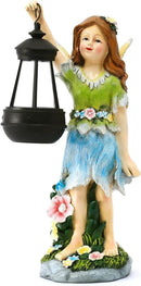Fairy Garden Statue Solar Garden Fairy with Lantern Light Outdoor Decoration Waterproof Solar Sculpture for Patio Yard Lawn Gift for Mom Grandma by CozyNest Decor