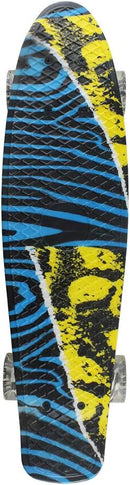 Skateboards Complete 22 Inch Mini Cruiser Retro Skateboard for Kids Boys Youths Beginners by TinyTreasures Baby Boutique